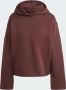 Adidas Originals Bruine Oversized Casual Sweater met Capuchon Brown Dames - Thumbnail 6