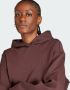 Adidas Originals Bruine Oversized Casual Sweater met Capuchon Brown Dames - Thumbnail 6