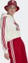 Adidas Cropped Hoodie met Elastisch Koord White Dames - Thumbnail 9