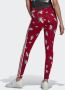 Adidas Power Red Multicolor Leggings Elastische Taille Multicolor Dames - Thumbnail 5