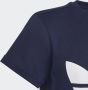 Adidas Originals T-shirt donkerblauw wit Katoen Ronde hals 152 - Thumbnail 4