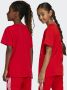 Adidas Originals T-shirt rood wit Katoen Ronde hals Logo 128 - Thumbnail 4