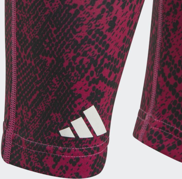 Adidas Performance AEROREADY Animal-Print Optime 7 8 High-Rise Pocket Legging