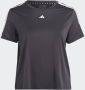 Adidas Performance T-shirt AEROREADY TRAIN ESSENTIALS 3-STRIPES – GROTE MATEN - Thumbnail 4