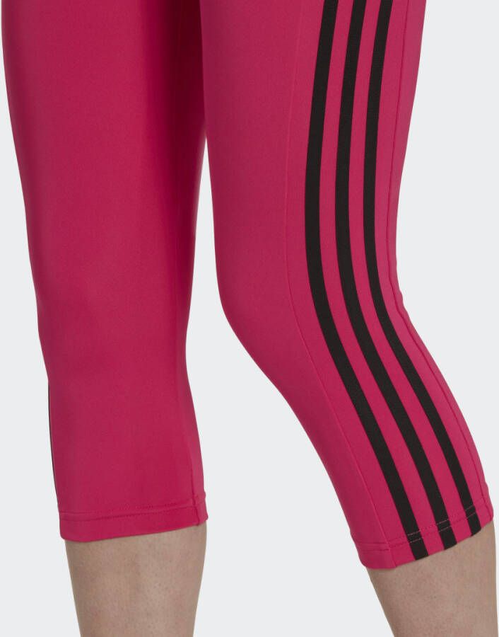 Adidas Performance Designed To Move High-Rise 3-Stripes 3 4 Sportlegging