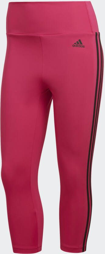 Adidas Performance Designed To Move High-Rise 3-Stripes 3 4 Sportlegging