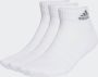 Adidas Perfor ce Gevoerde Sportswear Enkelsokken 3 Paar - Thumbnail 2