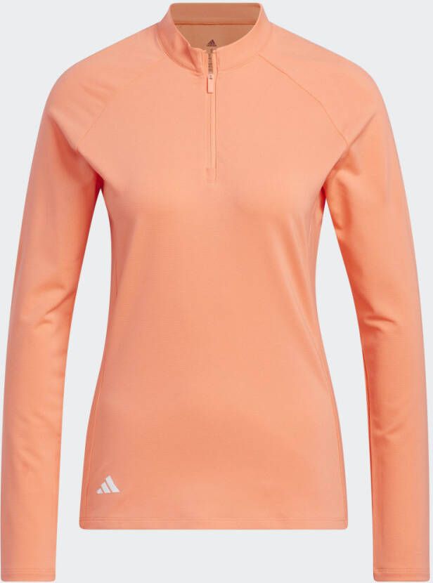 Adidas Performance Golf Poloshirt met Lange Mouwen en Korte Rits