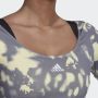 Adidas Performance Hyperglam Cut 3-Stripes Croptop met Lange Mouwen - Thumbnail 4