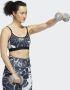 Adidas Performance Light-Support Flower Print Beha - Thumbnail 2