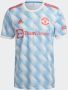 Adidas manchester united fc uitshirt 21 22 wit blauw heren - Thumbnail 5