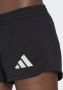 Adidas pacer 3-bar knit sportbroekje zwart dames - Thumbnail 3