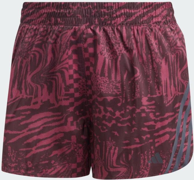 Adidas Performance Run Icons 3-Stripes Allover Print Hardloopshort
