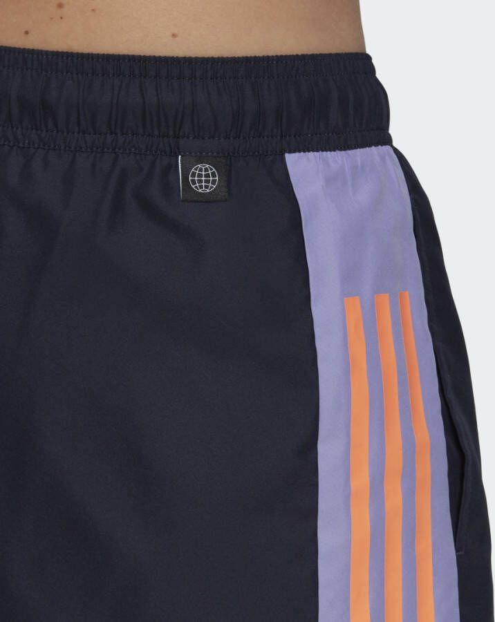 Adidas Performance Short Length Colorblock 3-Stripes Zwemshort