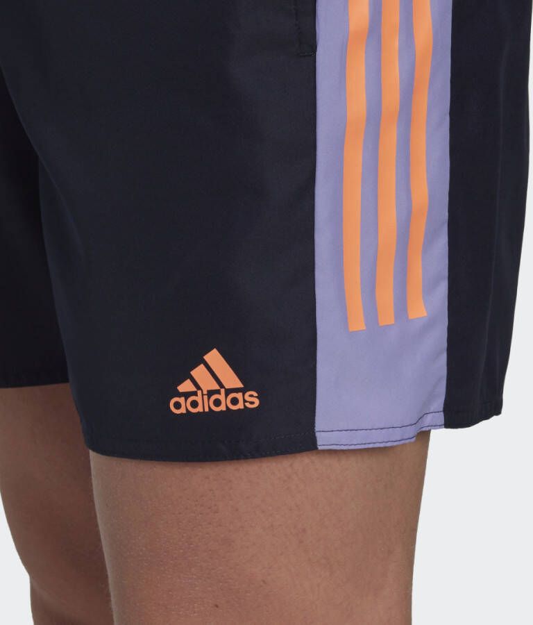 Adidas Performance Short Length Colorblock 3-Stripes Zwemshort