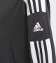 Adidas Perfor ce Junior Squadra 21 voetbalhoodie zwart wit Sportsweater Polyester Capuchon 152 - Thumbnail 2