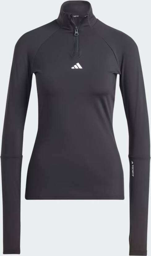 Adidas Performance Techfit COLD.RDY Training Longsleeve met Korte Rits