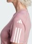 Adidas Performance Train Essentials Train Katoenen 3-Stripes Crop T-shirt - Thumbnail 4