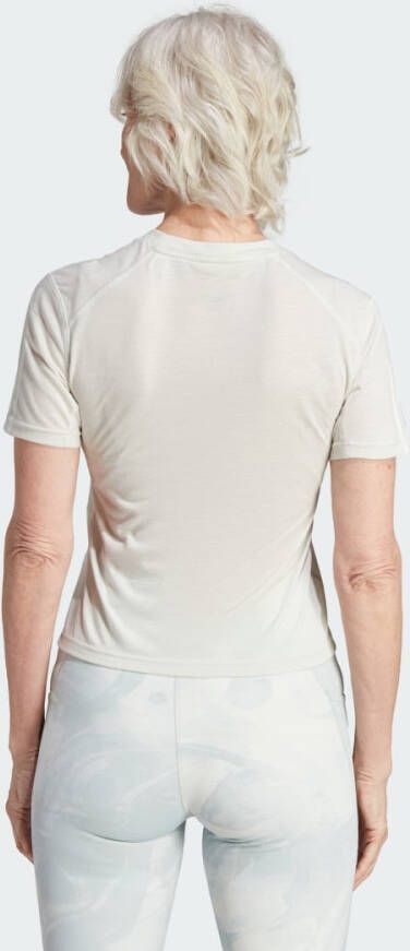 Adidas Performance Train Essentials Train Katoenen 3-Stripes Crop T-shirt