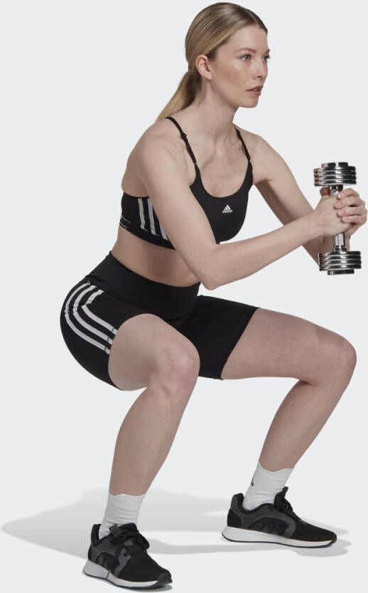 Adidas Performance Training Essentials 3-Stripes High-Waisted Korte Legging