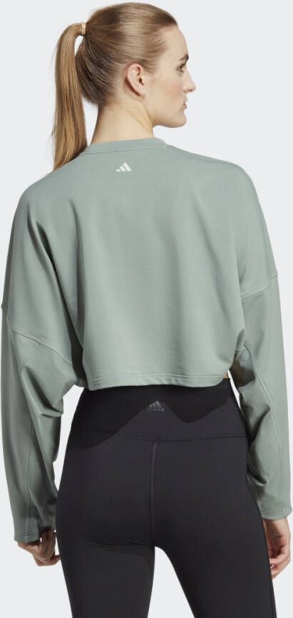 Adidas Performance Yoga Studio Crop Sweatshirt