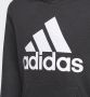 Adidas Performance sporthoodie zwart wit Sportsweater Jongens Meisjes Katoen Capuchon 110 - Thumbnail 6