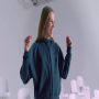 Adidas Trendy Sweatshirt met Rits Groen Dames - Thumbnail 5