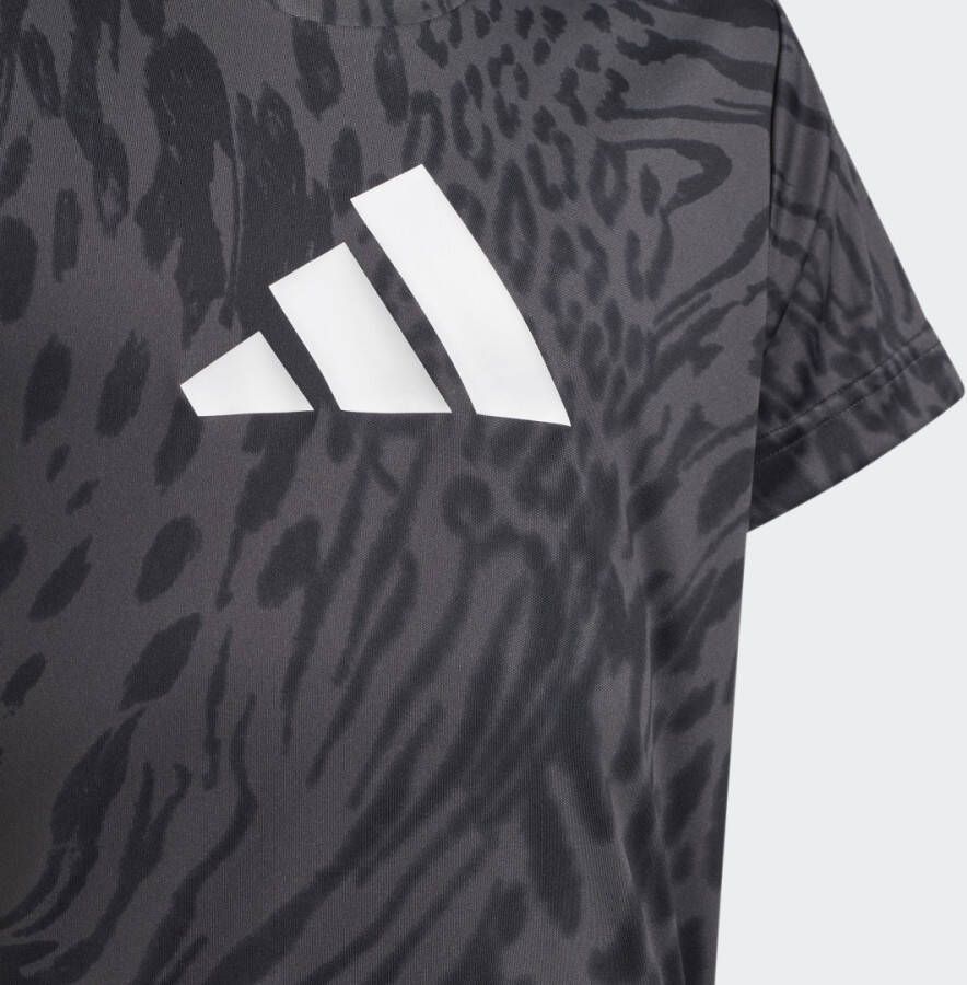 Adidas Performance AEROREADY Sport Icons Animal Print T-shirt