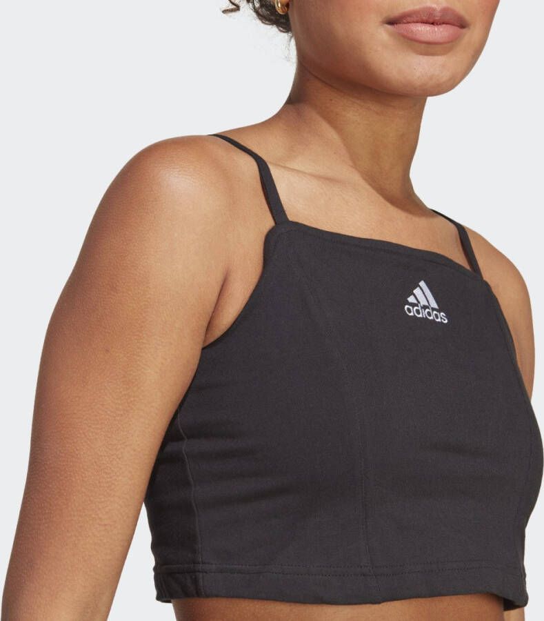Adidas Sportswear Allover adidas Graphic Corset-Inspired Tanktop