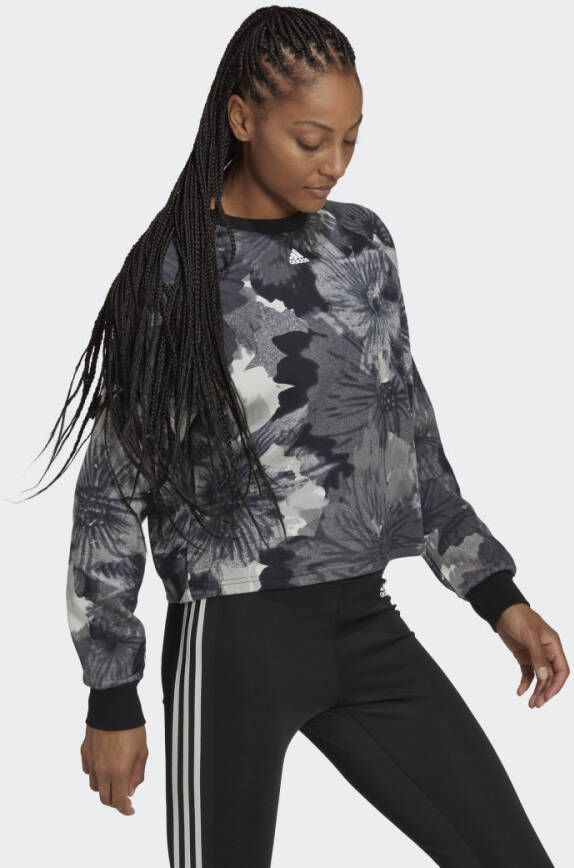 Adidas Sportswear Allover Print Sweatshirt