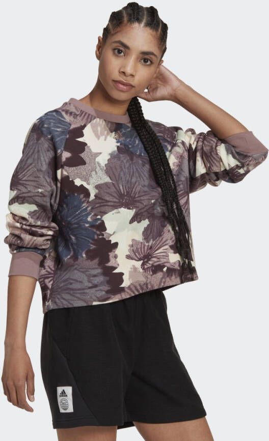 Adidas Sportswear Allover Print Sweatshirt