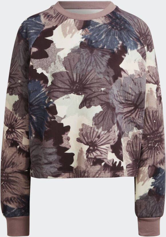 Adidas Sportswear Allover Print Sweatshirt