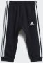 Adidas Sportswear joggingpak grijs melange wit zwart Trainingspak Fleece Ronde hals 104 - Thumbnail 6