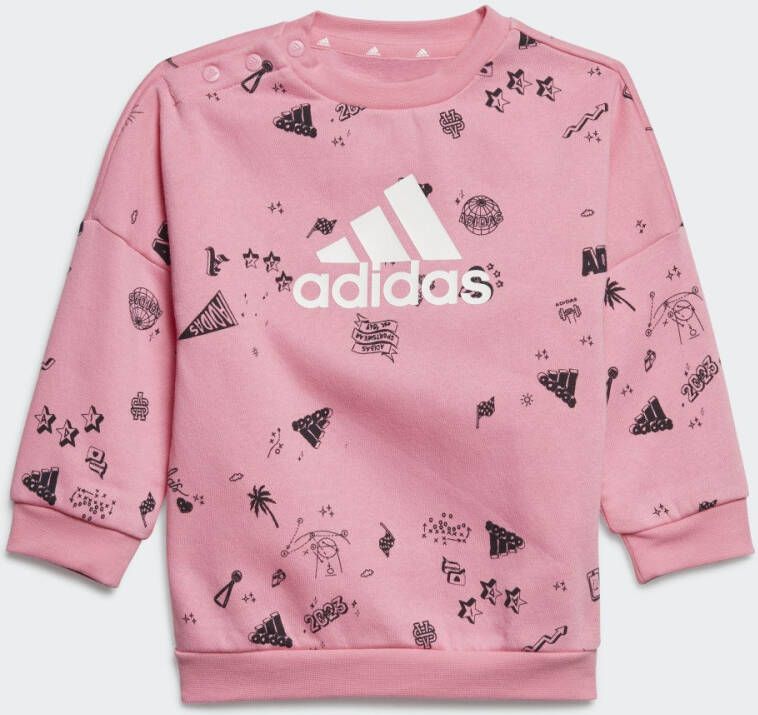 Adidas Sportswear Brand Love Sweatshirt Set Kids