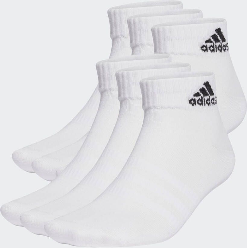 Adidas Sportswear Dunne en Lichte Sportswear Enkelsokken 6 Paar