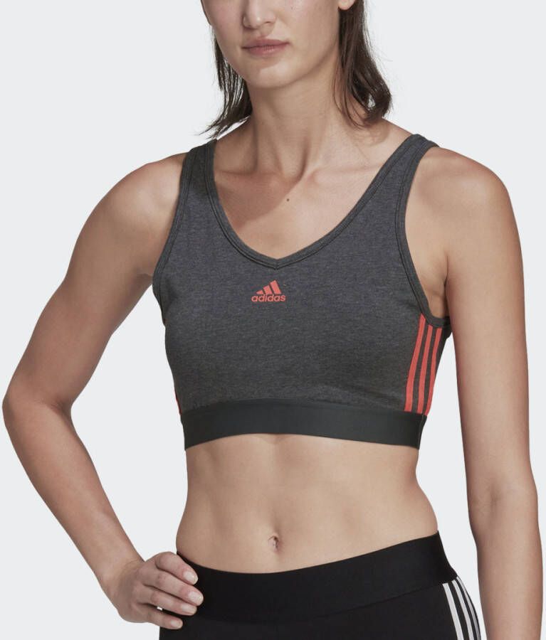 Adidas Sportswear Essentials 3-Stripes Croptop met Uitneembare Cups