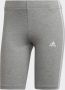 Adidas 3-Stripes Badge of Sport Cycle Shorts Medium Grey Heather White- Dames Medium Grey Heather White - Thumbnail 5