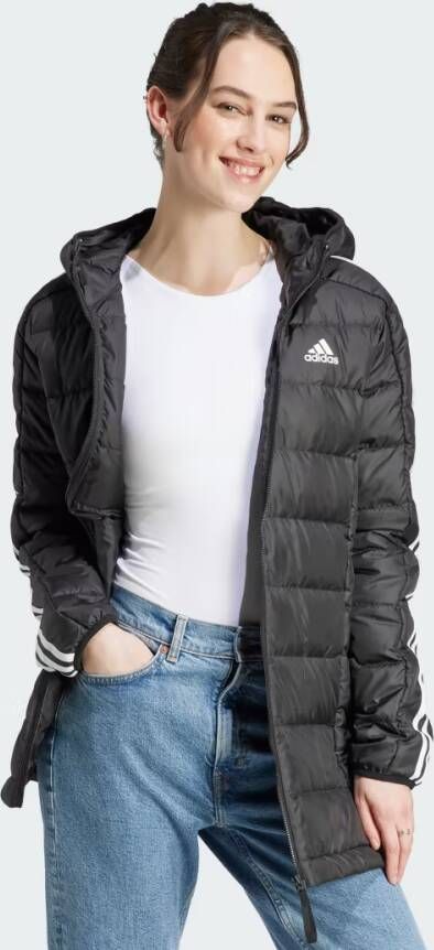 Adidas Sportswear Essentials 3-Stripes Light Donsparka met Capuchon