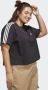 Adidas Sportswear Essentials 3-Stripes Single Jersey Croptop (Grote Maat) - Thumbnail 2
