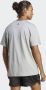 Adidas Grijze Performance T-shirt met wit logo Gray Heren - Thumbnail 4