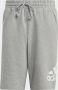 Adidas Badge Of Sport Large Logo French Terry Shorts Medium Grey Heather- Heren Medium Grey Heather - Thumbnail 4