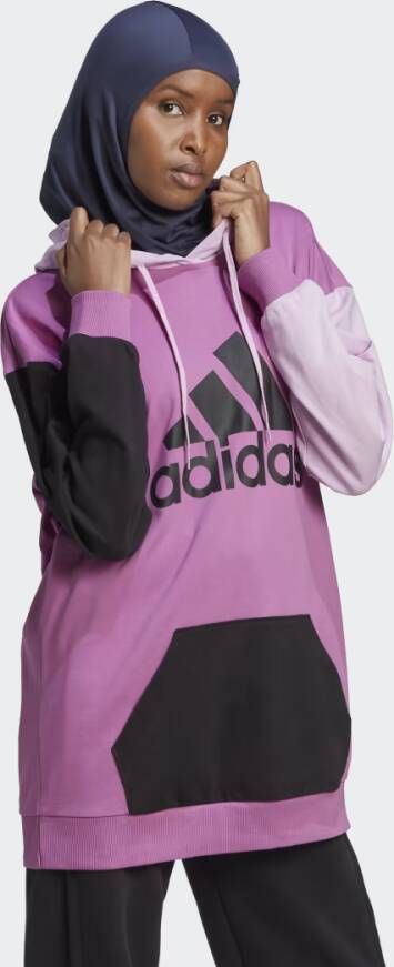 Adidas Sportswear Essentials Colorblock Logo Oversized Hoodie