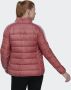 Adidas 3 Stripes Rood Gewatteerde Jas Dames - Thumbnail 3