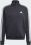 Adidas Sportswear Essentials Fleece 3-Stripes Sweatshirt met Korte Rits - Thumbnail 4