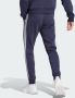 Adidas Essentials Fleece 3-Stripes Tapered Cuff Sweatpants Blauw Heren - Thumbnail 6