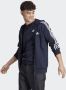Adidas Originals Heren Essentials French Terry 3-Stripes Blauwe Zip Sweatshirt Blue Heren - Thumbnail 4