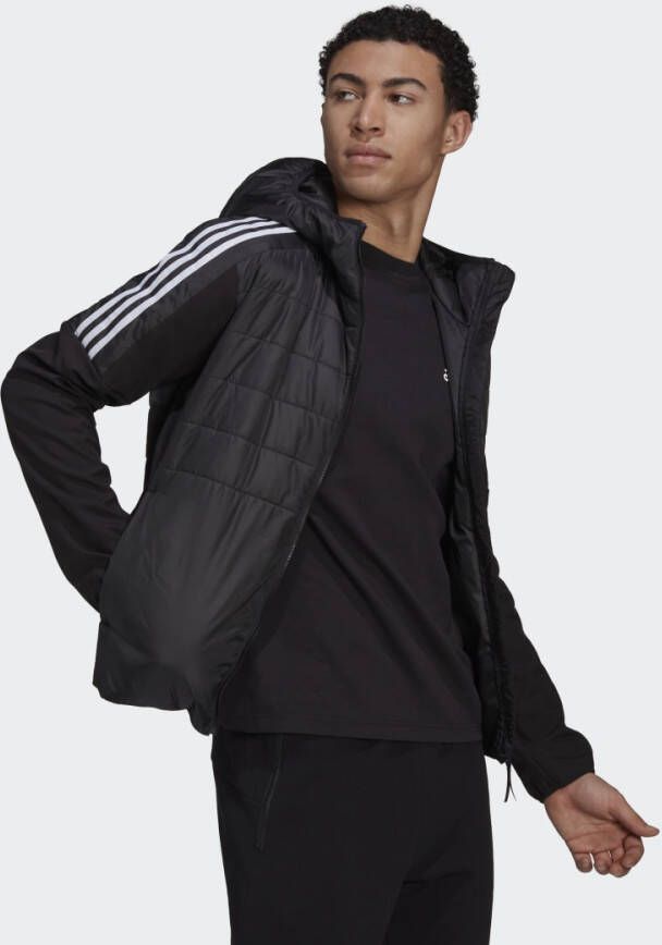 Adidas Sportswear Essentials Insulated Hybride Jack met Capuchon