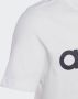 Adidas Sportswear T-shirt met logo wit zwart Katoen Ronde hals 128 - Thumbnail 6
