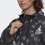 Adidas Sportswear Essentials Logo Allover Print Windjack - Thumbnail 4