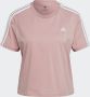 Adidas Sportswear Essentials Loose 3-Stripes Cropped T-shirt - Thumbnail 6